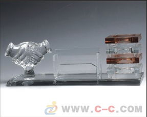 水晶办公用品 商务礼品的精致之选